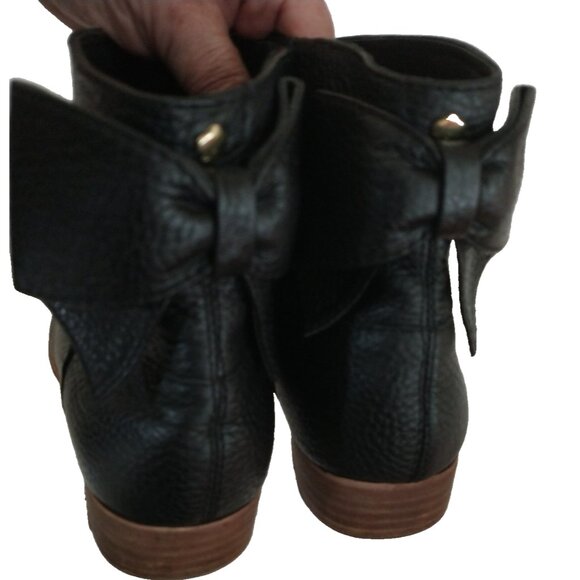 Kate Spade NY Women's Leather Ankle Boots Prospect Bow Stretch Side Bootie - 9M - Picture 6 of 10